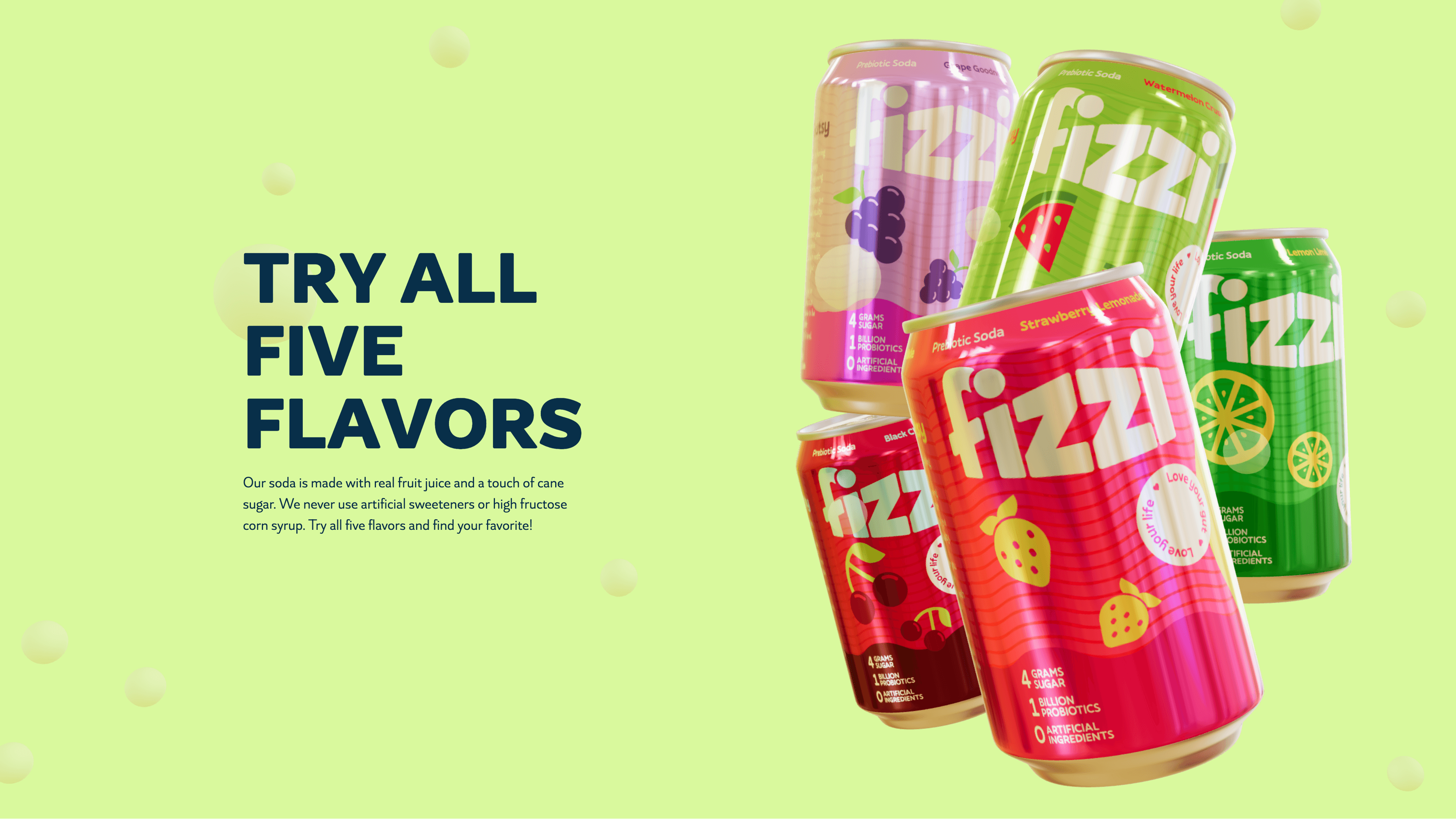 Smooth transition of 3D cans to product description block