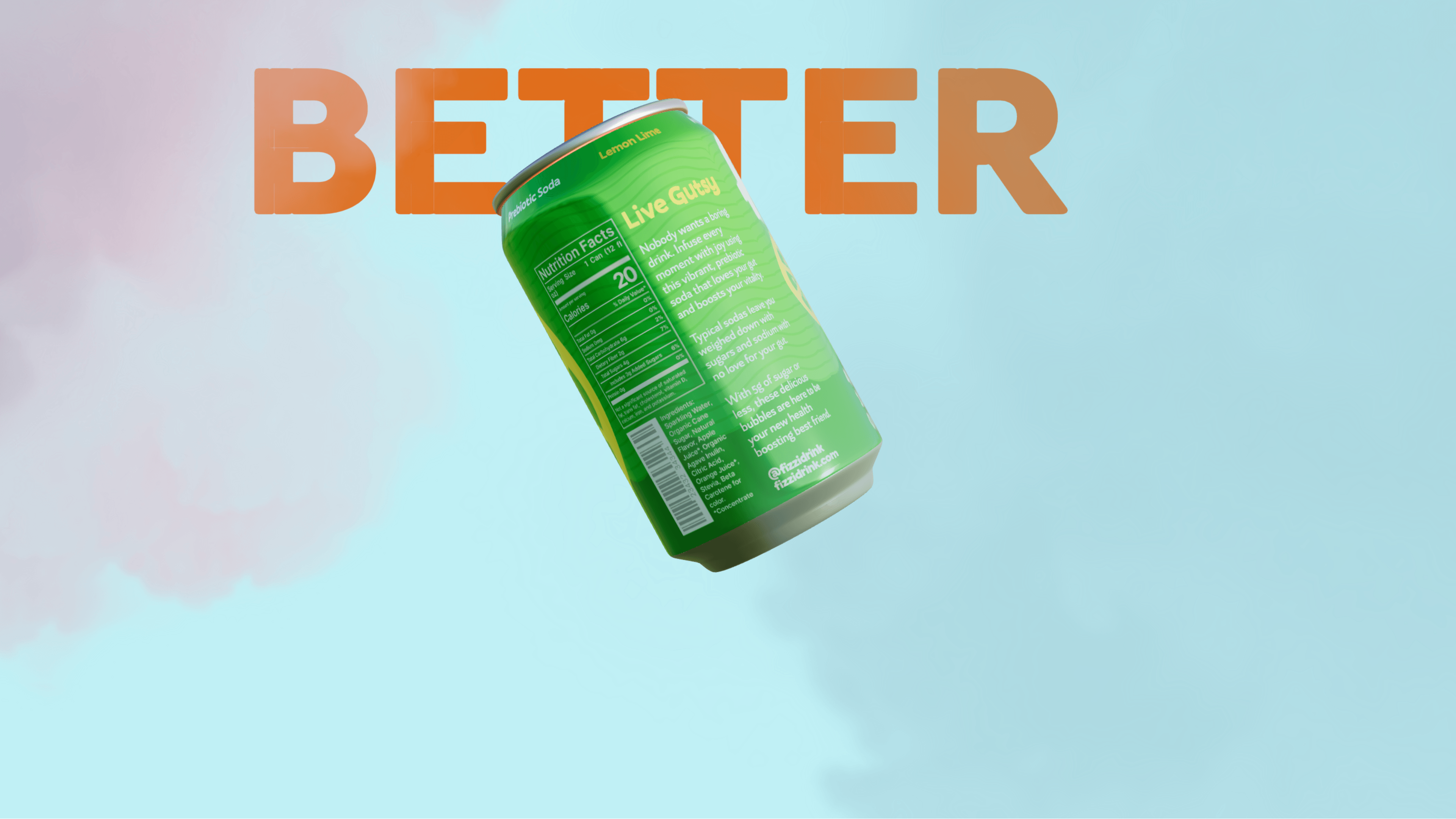 Floating 3D can animation with scrolling text using GSAP pin